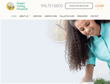 Tablet Screenshot of greenvhospice.com